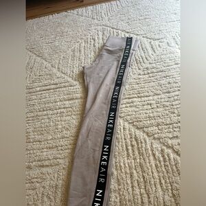 Nike size small high waisted beige logo leggings